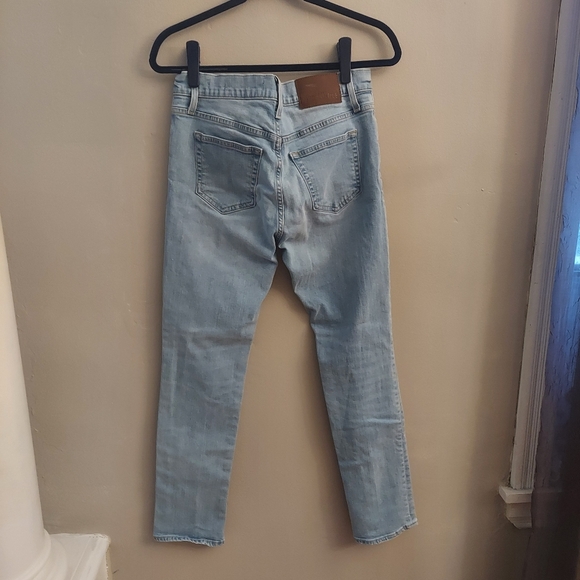 J CREW FACTORY Mercantile Slim-Fit Flex Destroyed Light Wash Jeans - Picture 10 of 13